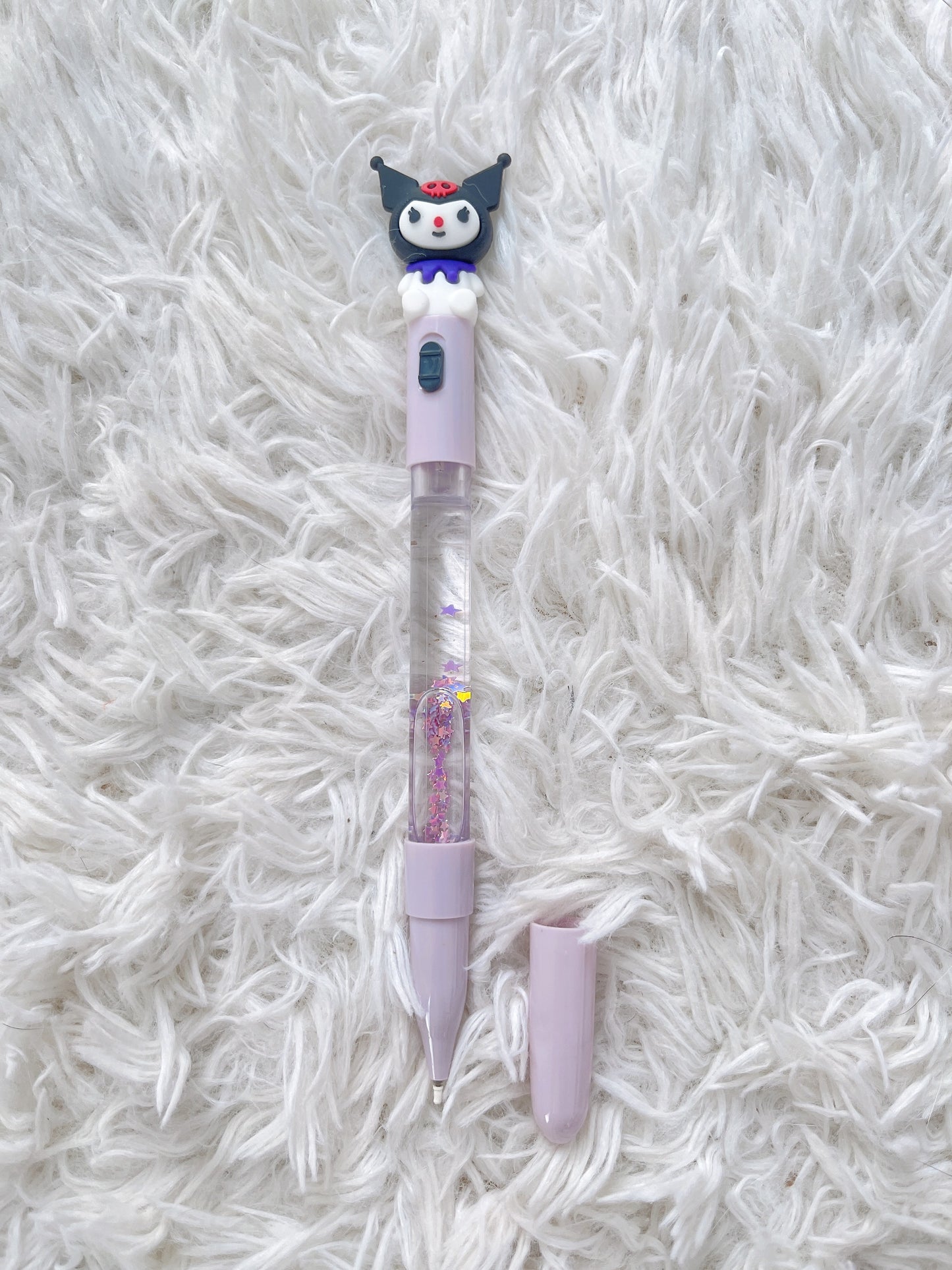 Cute/Kawaii Sanrio Characters Gel Pen with Light and Water Tank with Star 0.38mm, School Supply, Hello Kitty, Kuromi, Cinnamoroll, My Melody
