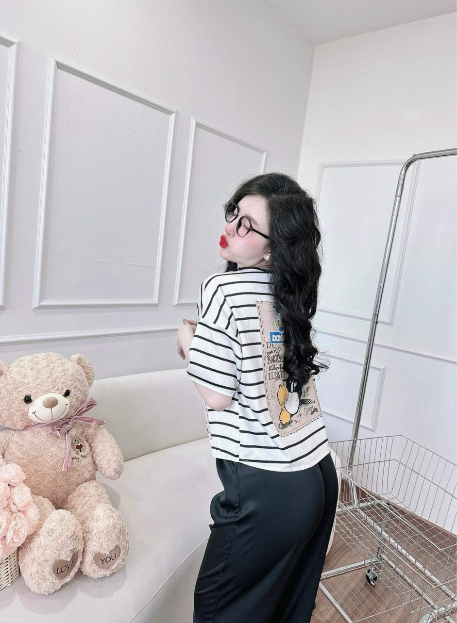 Petite Cute Donald Duck Satin Pajama Short Sleeve