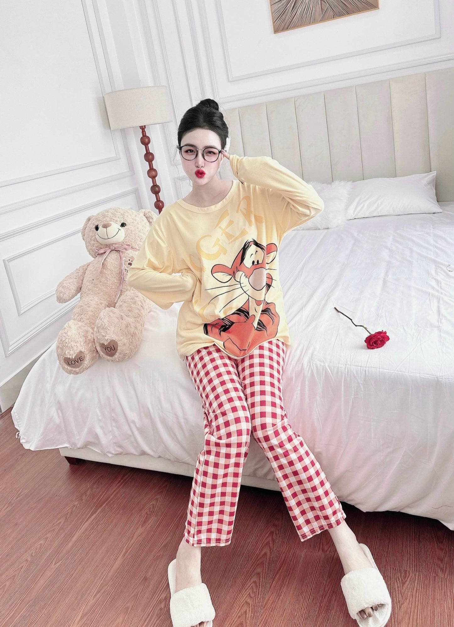 Yellow Tigger Cotton Long Sleeve