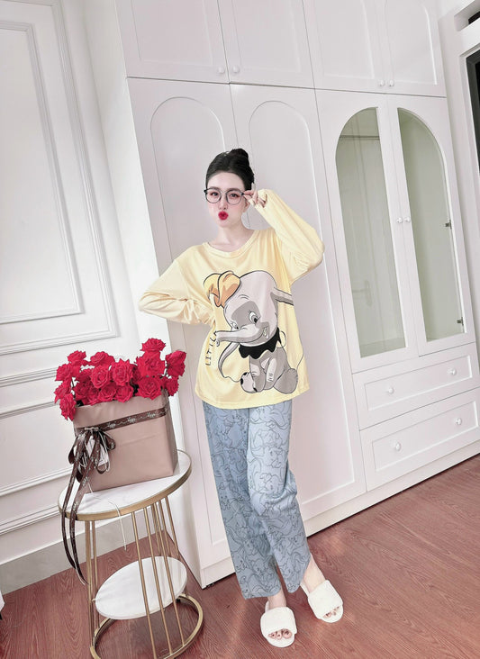 Yellow Dumbo Cotton Long Sleeve