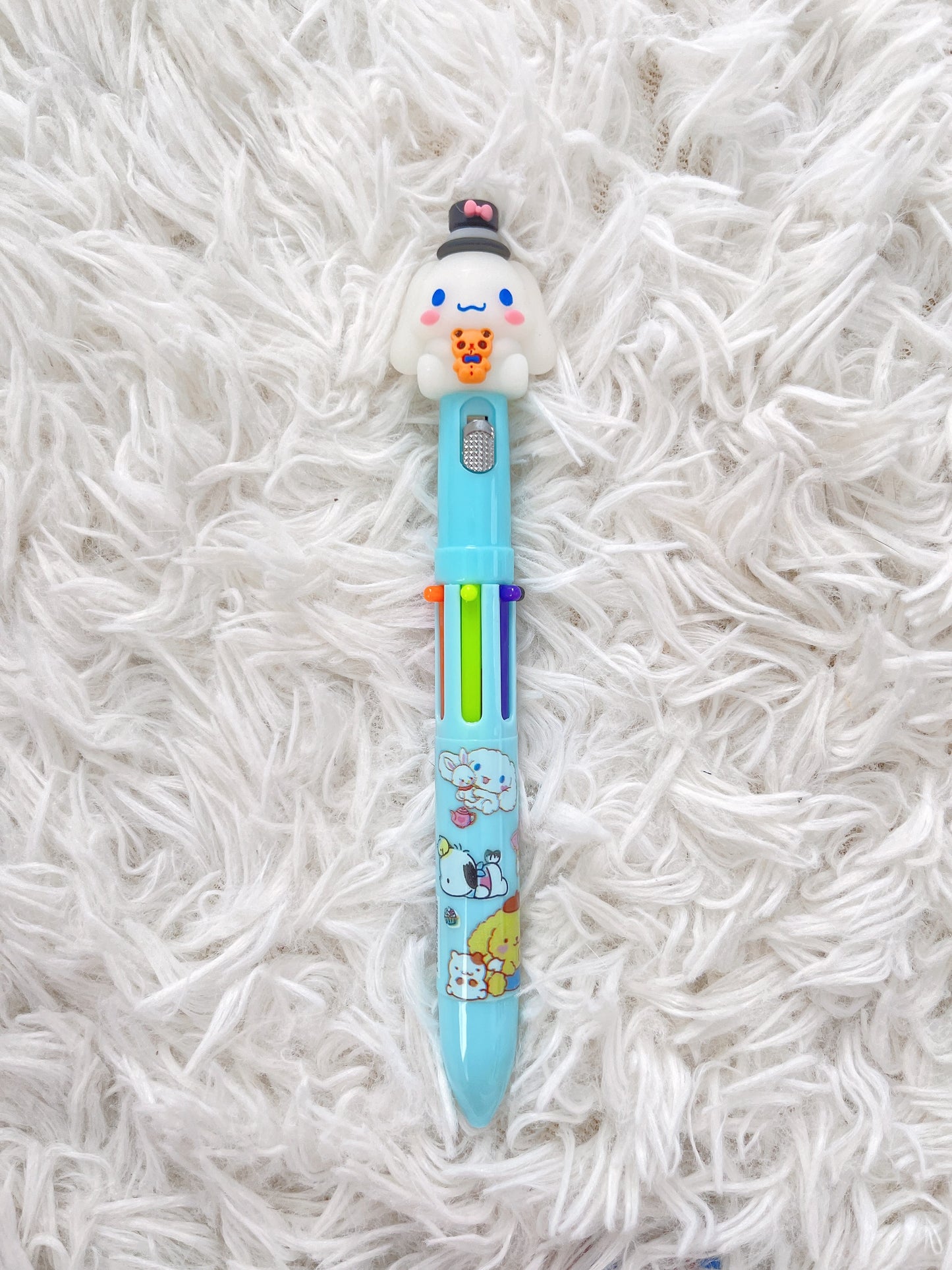 Cute/Kawaii Sanrio Characters 6 Color Light Pen, School Supply, Gift, Kuromi, Cinnamoroll, Pompompurin, My Melody, Kiki(Little Twin Star)