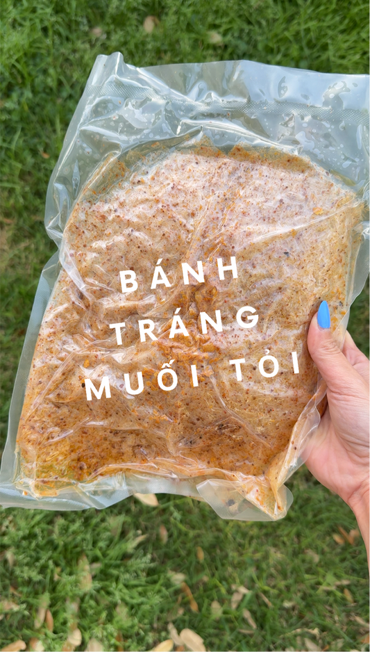 Seasoned Rice Paper Snack in Garlic Crunch