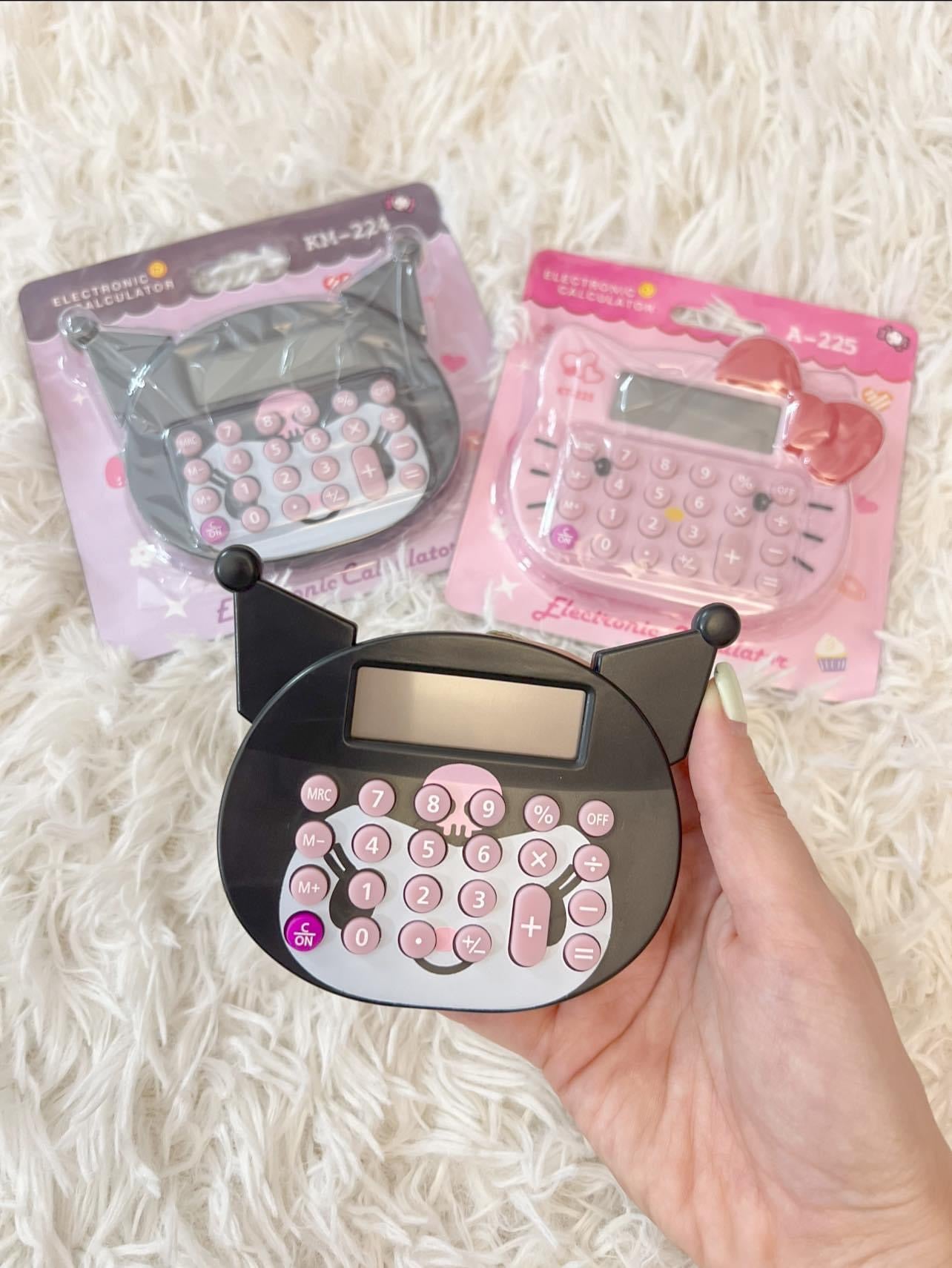 Cute 8-Digits Sanrio Character Calculator, Hello Kitty, Kuromi, Back to School, Gift for Kid, School Supply, Office Supply