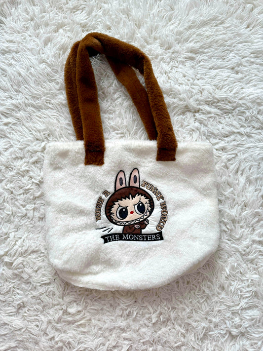 Labubu Fuzzy Tote Bag