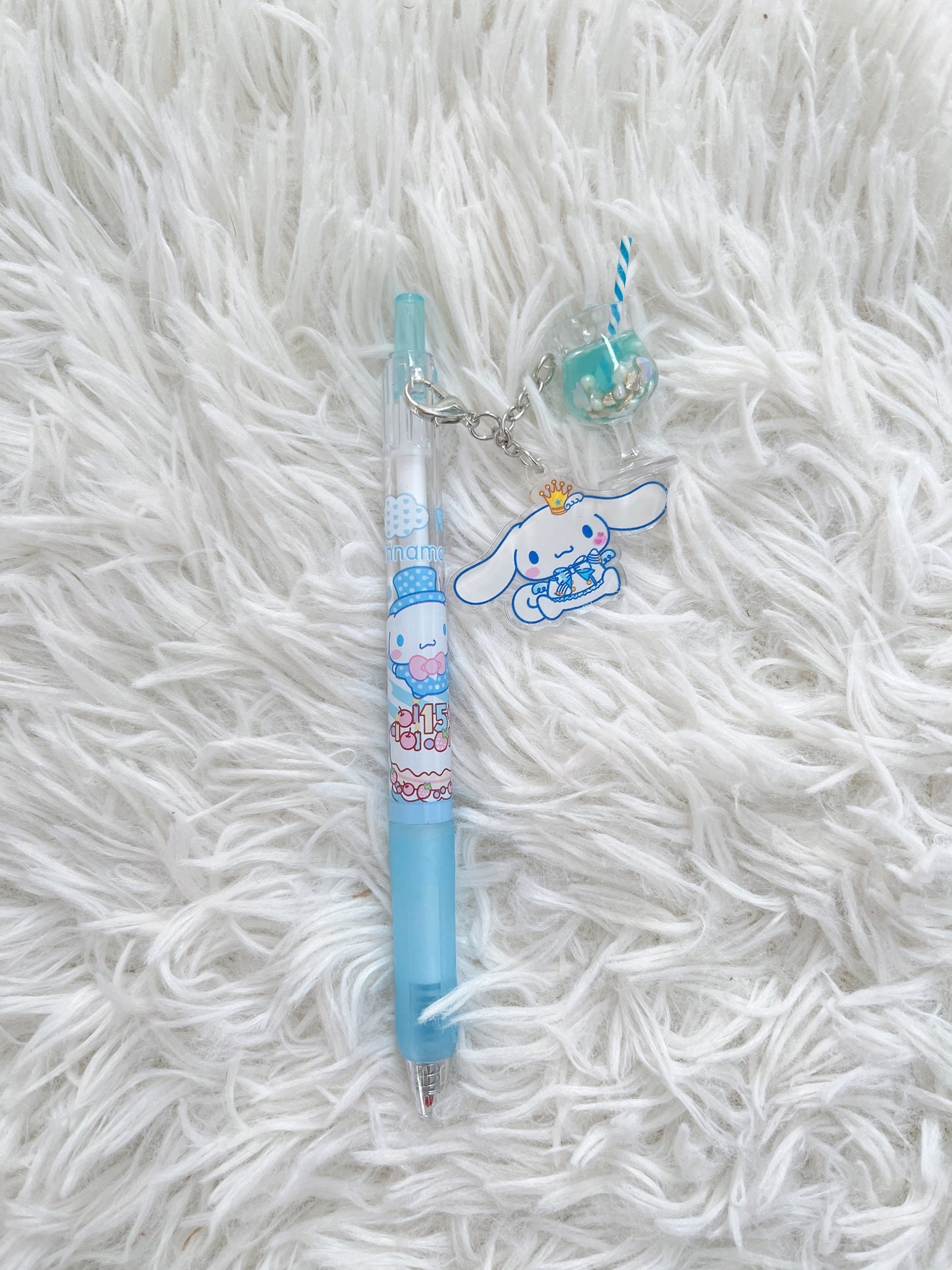 Cute/Kawaii Sanrio Characters Pen with Charm 0.5mm, School Supply, Gift, Hello Kitty, Kuromi, Cinnamoroll, Pompompurin, My Melody, Pochacco
