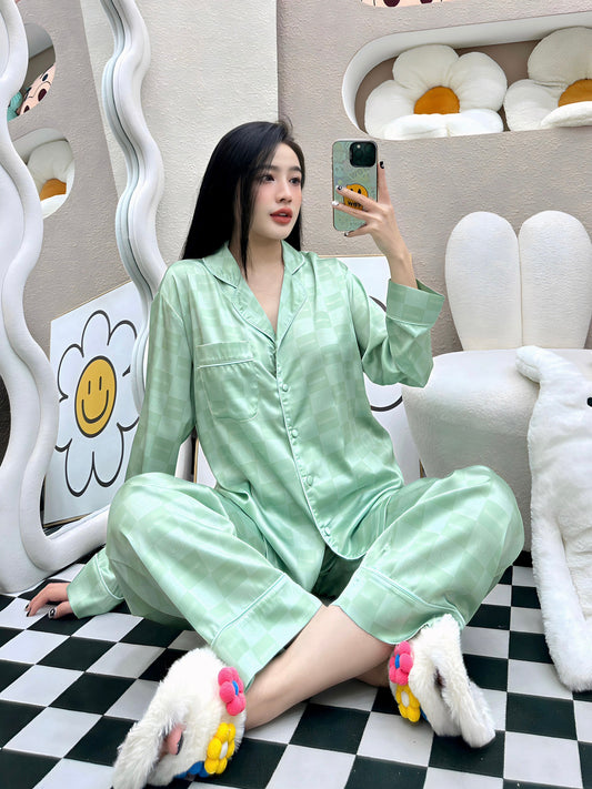 Minty Green Embossed Simplicity Long Sleeve