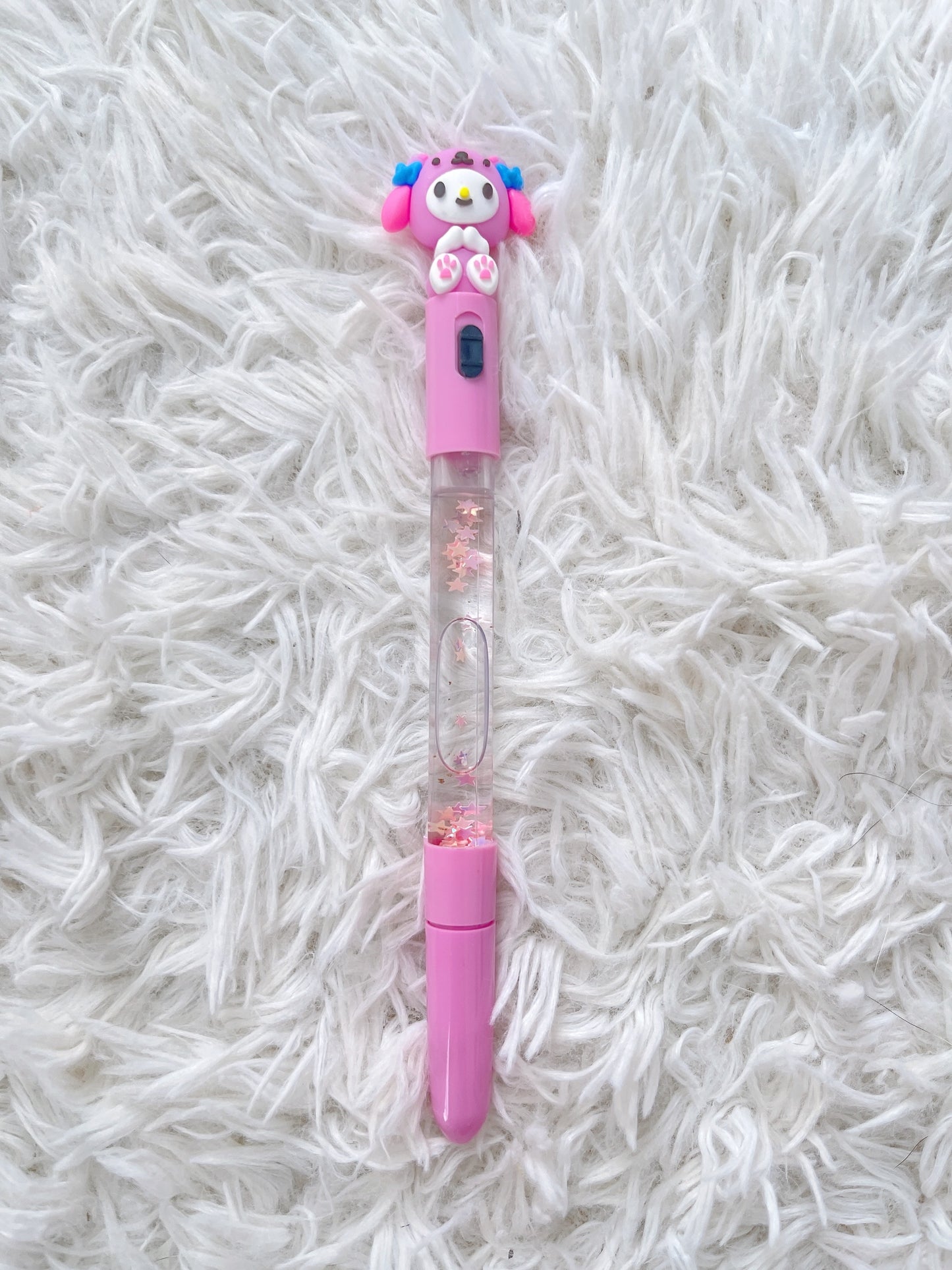 Cute/Kawaii Sanrio Characters Gel Pen with Light and Water Tank with Star 0.38mm, School Supply, Hello Kitty, Kuromi, Cinnamoroll, My Melody