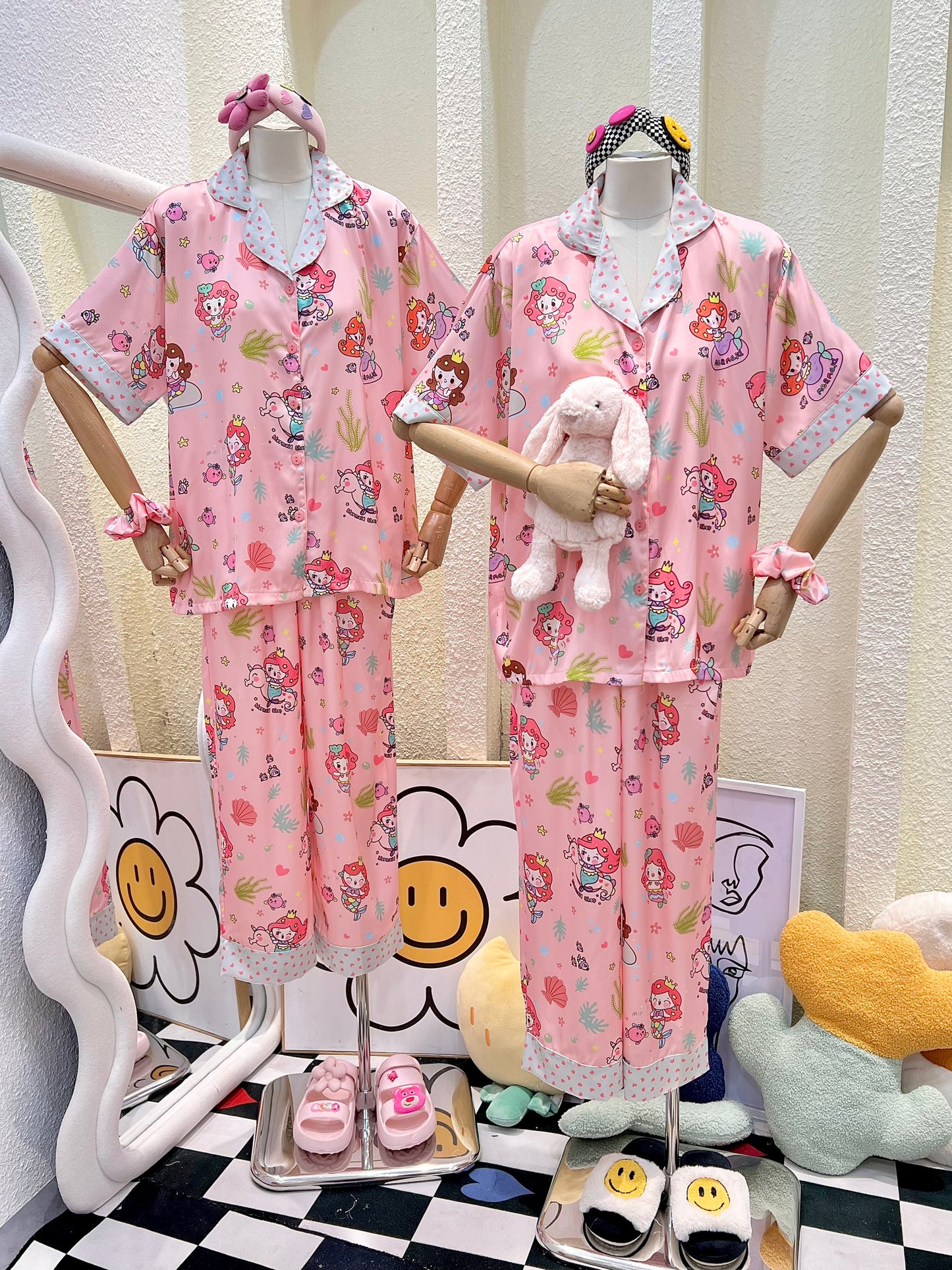 Pink Mermaid Short Sleeve