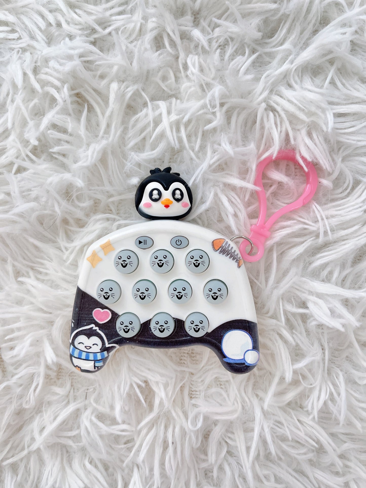 Mini Quich Push in Cute Animal Design Keychains, Bag Decoration, Frog, Cat, Giraffe, Monkey, Penguin, Elephant