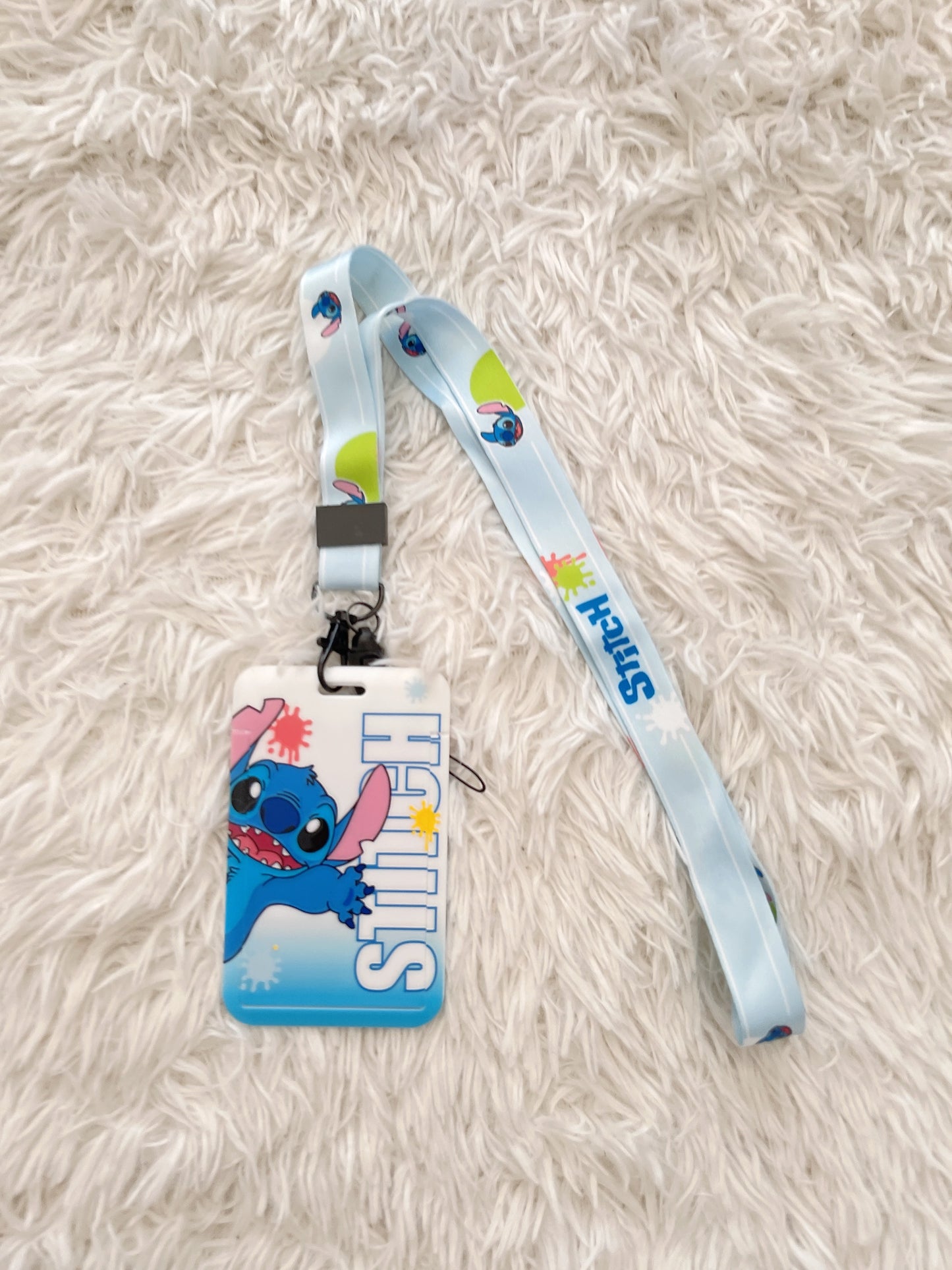 Stitch ID Tag with Landyard/Neck Strap, School Office Supply, Back to School, Gift for Kid