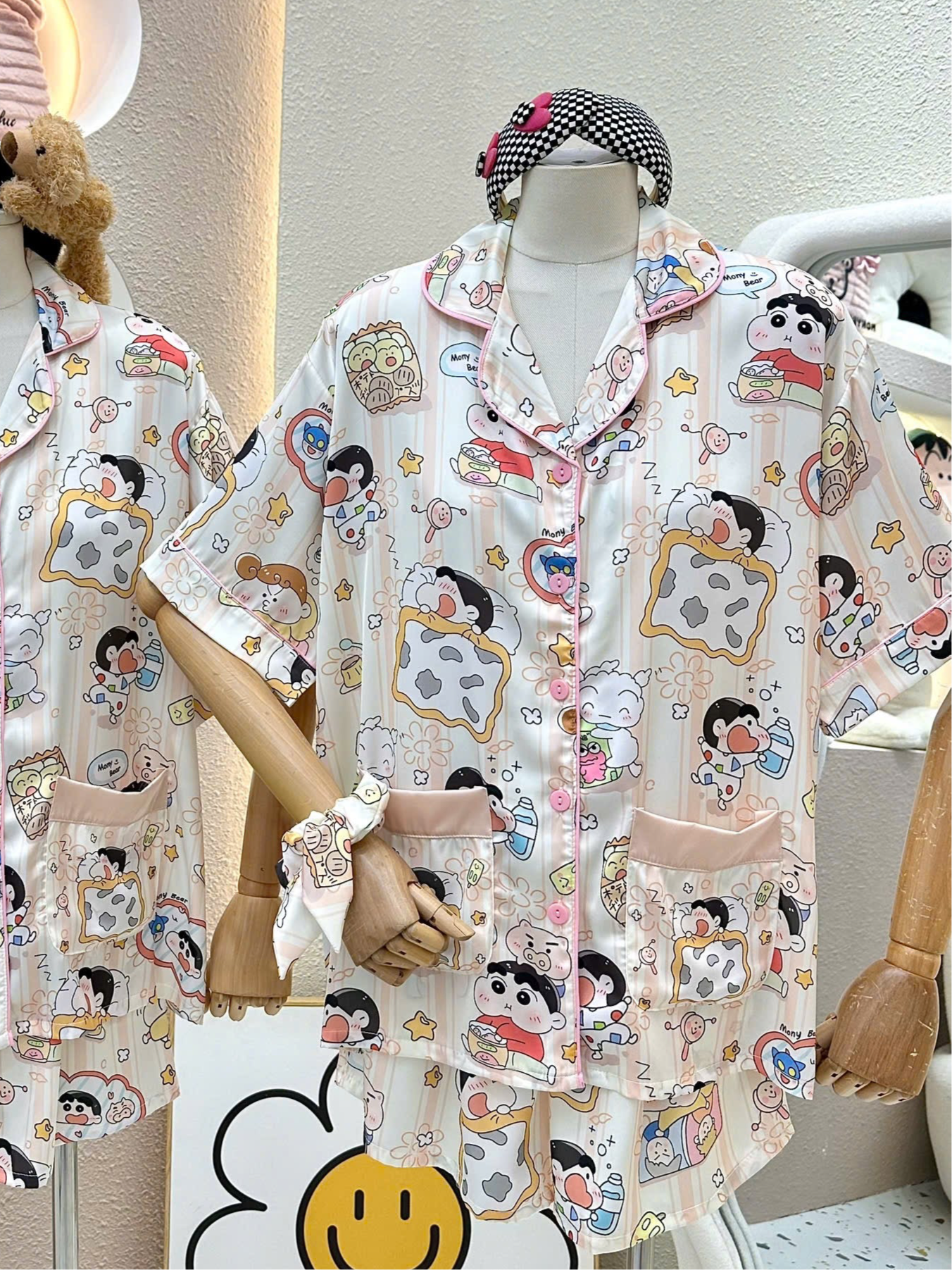 Shin Satin Pajama Short Set