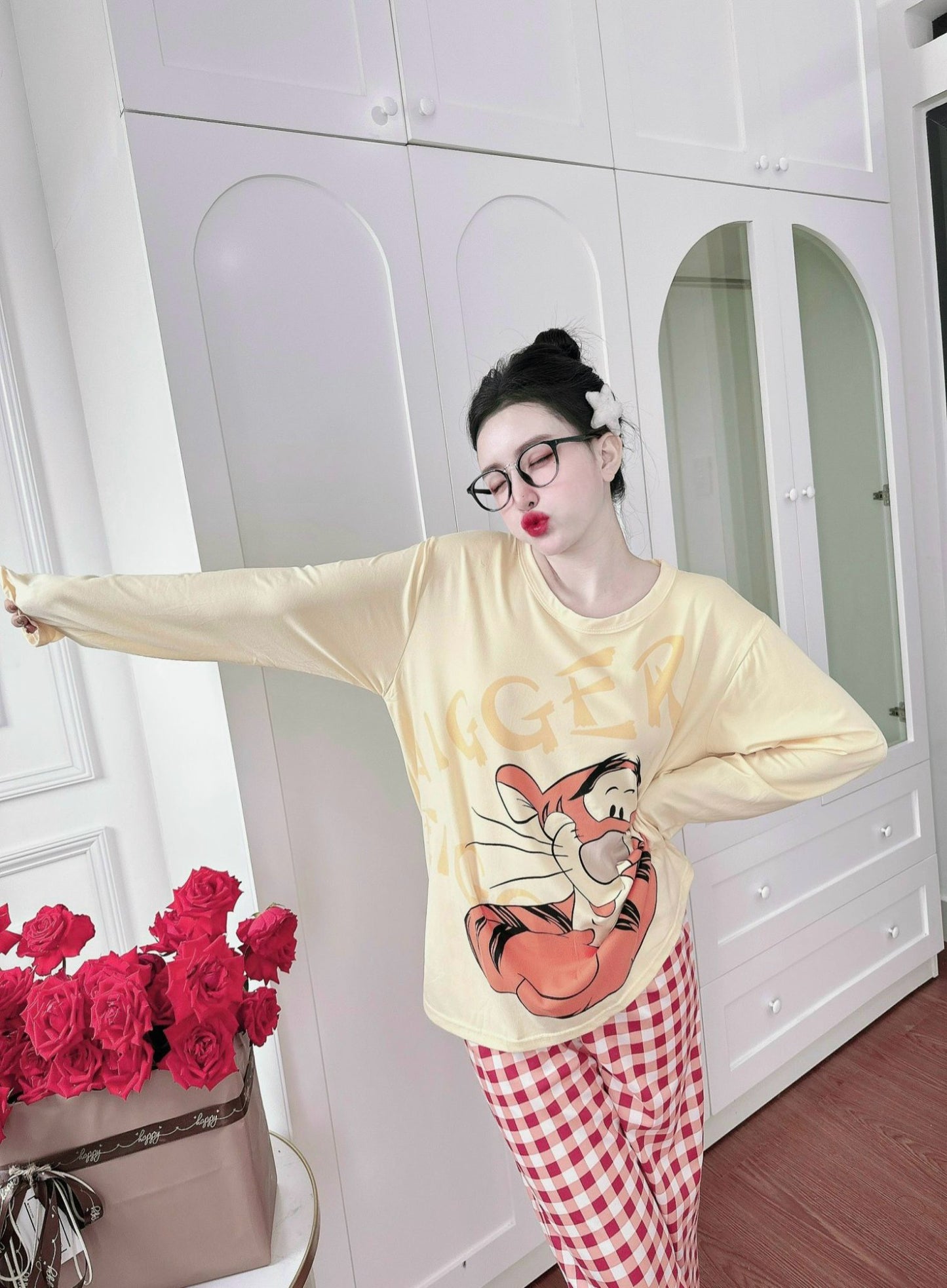 Yellow Tigger Cotton Long Sleeve
