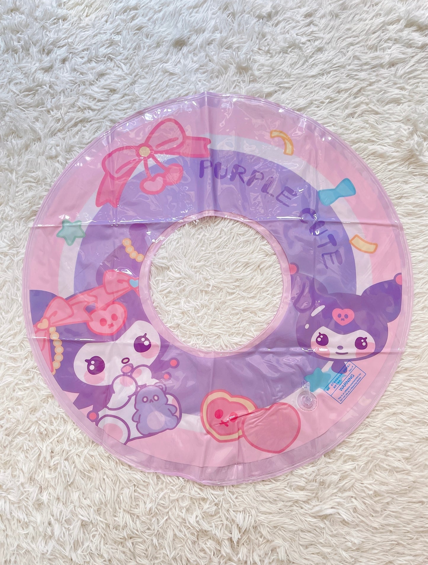 Cute Sanrio Float Swimming Ring Inflatable Swimming Ring for Kid Gift Idea For Kids Hello Kitty Kuromi MyMelody Pochacco