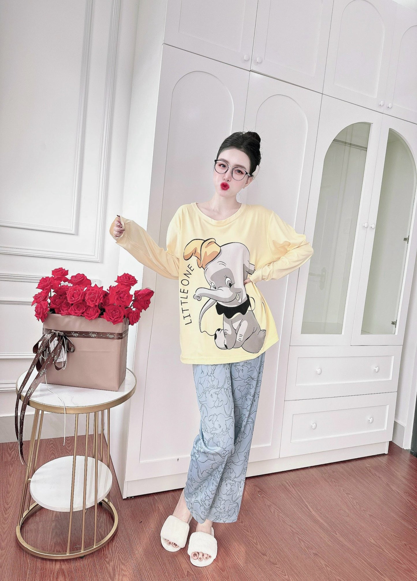 Yellow Dumbo Cotton Long Sleeve