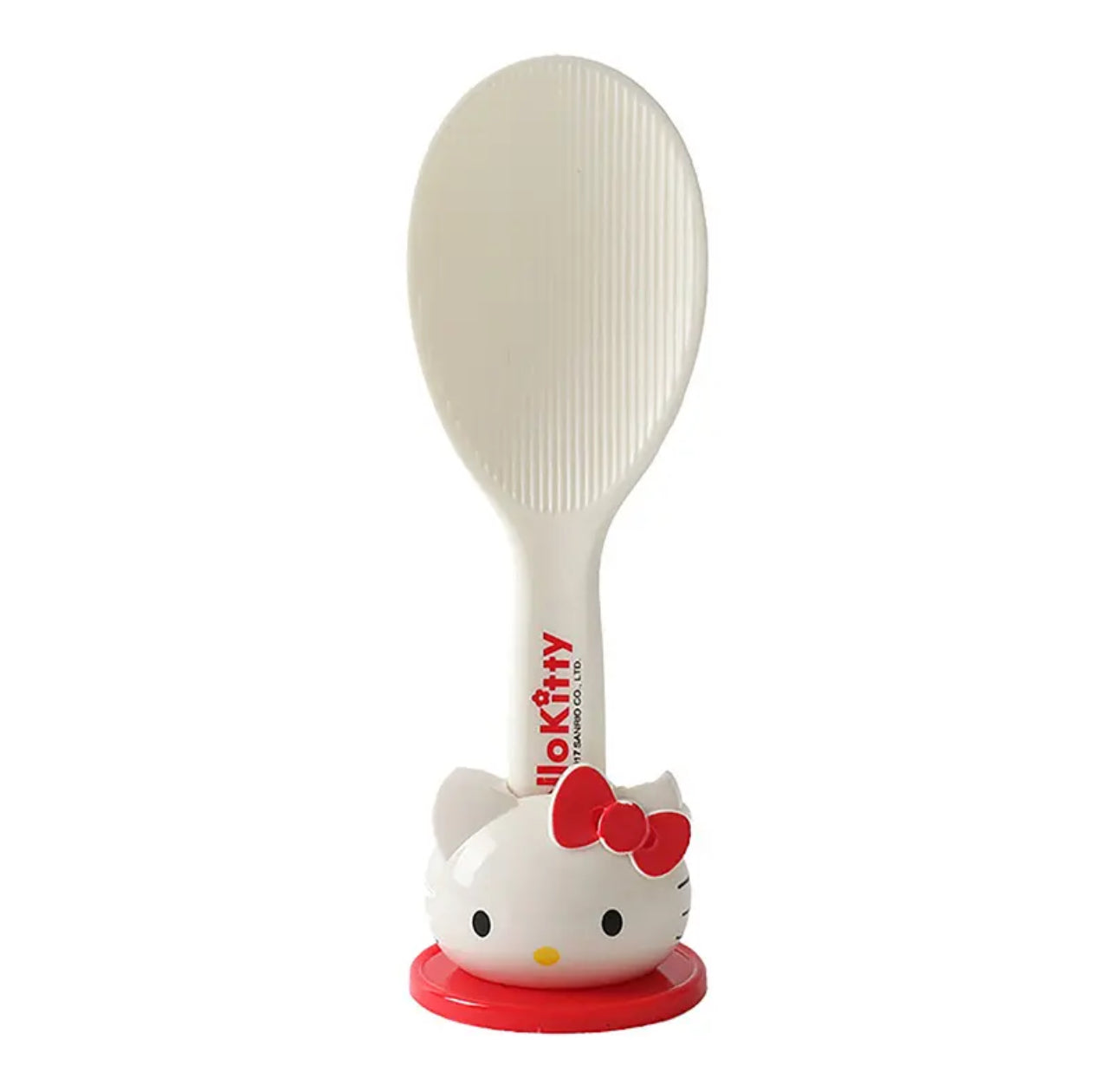 Cute Sanrio Hello Kitty Shamoji (Rice Paddle/Rice Spoon) with a Stand