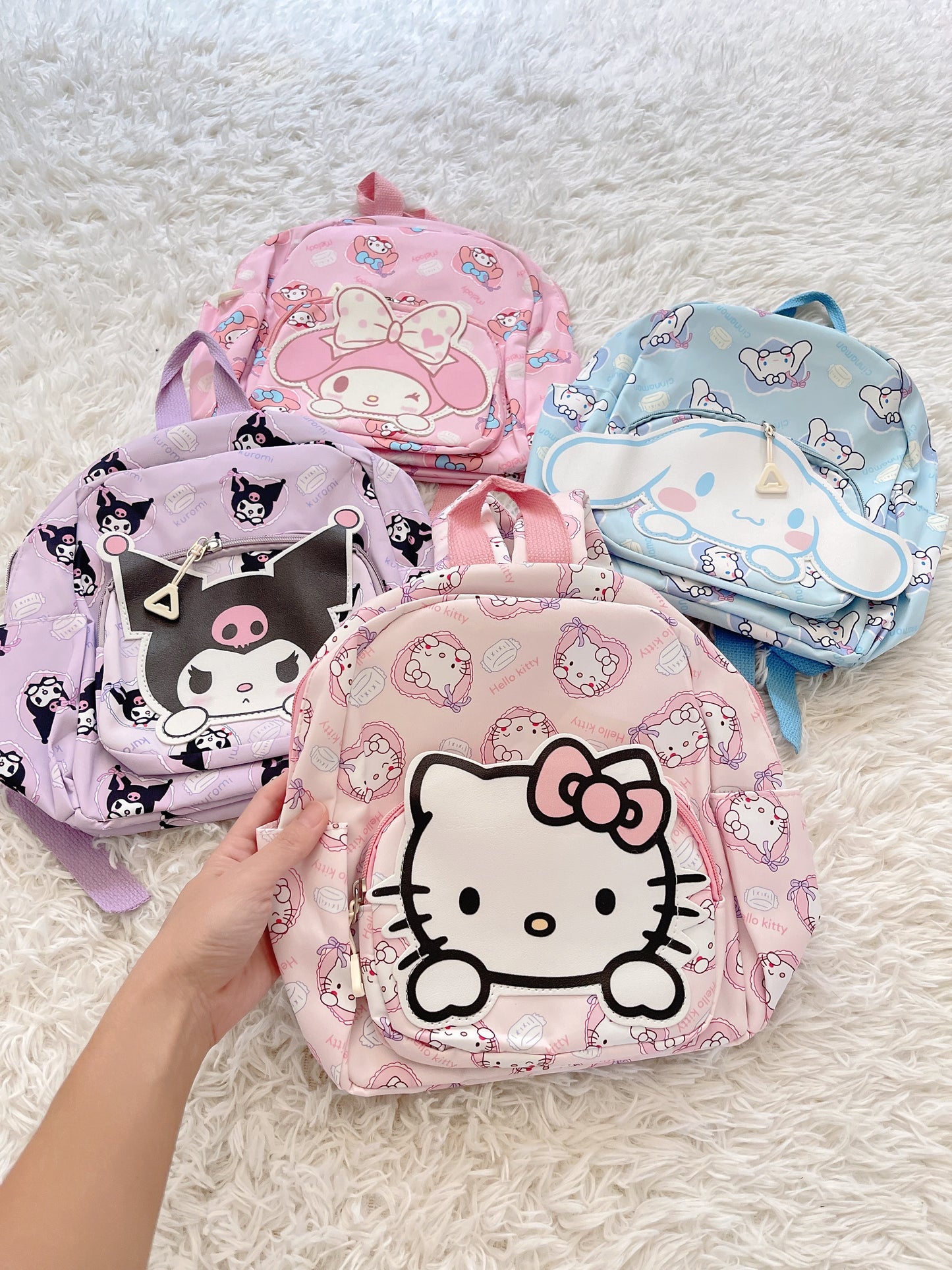 Kawaii Sanrio Characters Backpack for Kids Back To School Gift Idea For Kids Hello Kitty Cinnamoroll Kuromi MyMelody
