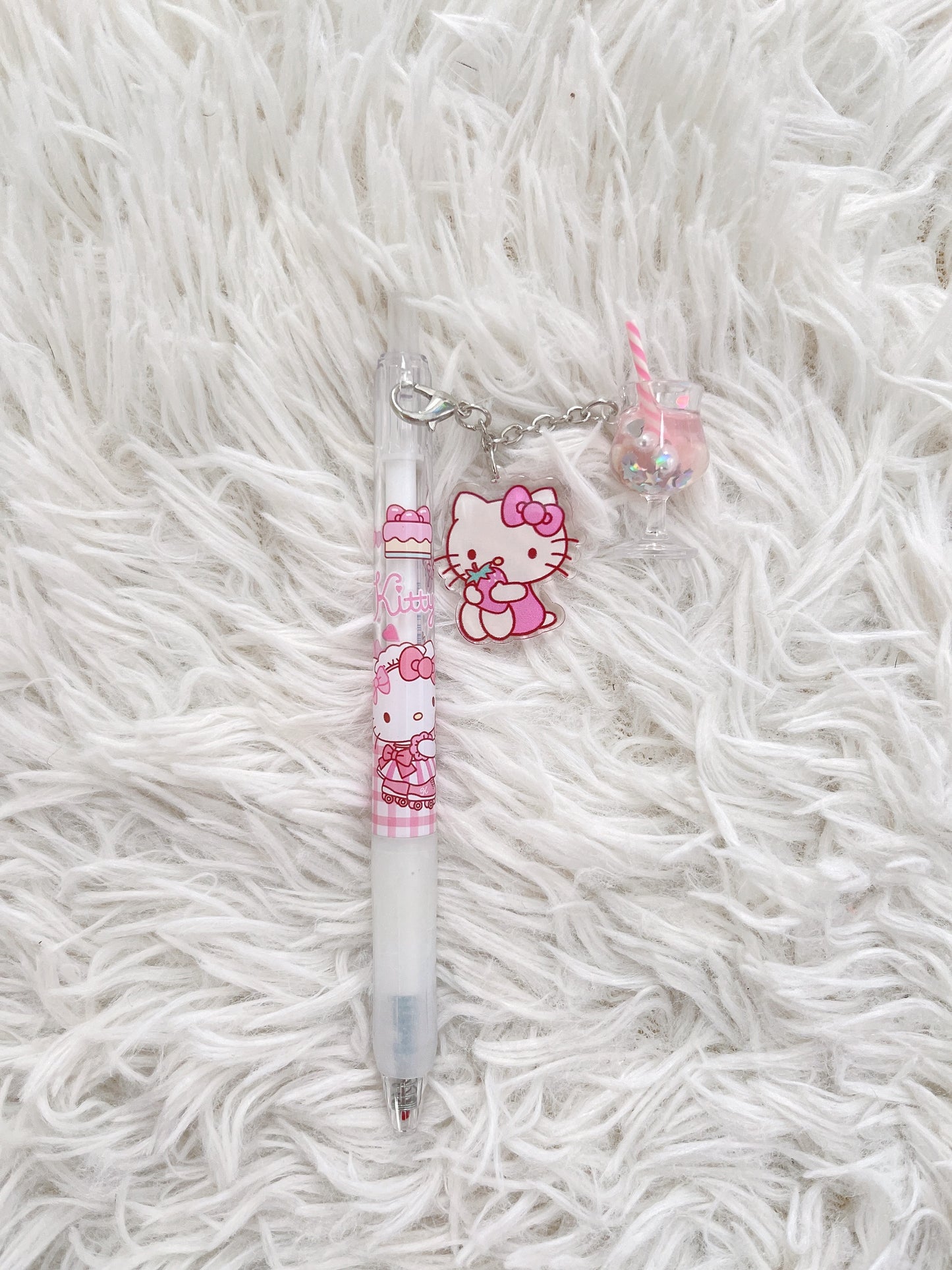 Cute/Kawaii Sanrio Characters Pen with Charm 0.5mm, School Supply, Gift, Hello Kitty, Kuromi, Cinnamoroll, Pompompurin, My Melody, Pochacco