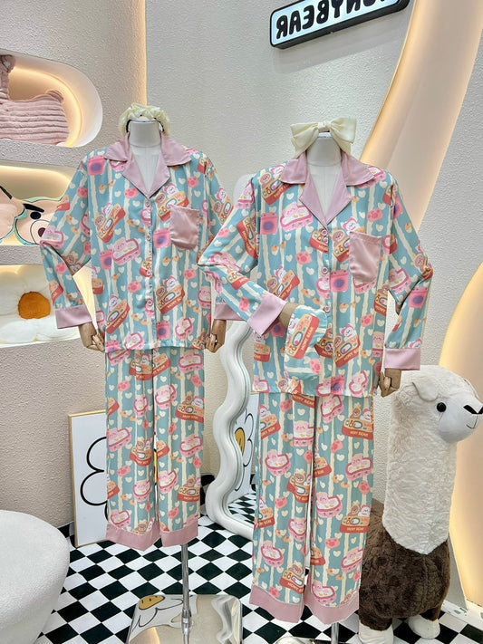 Pastel Pig and Friends Satin Long Sleeve