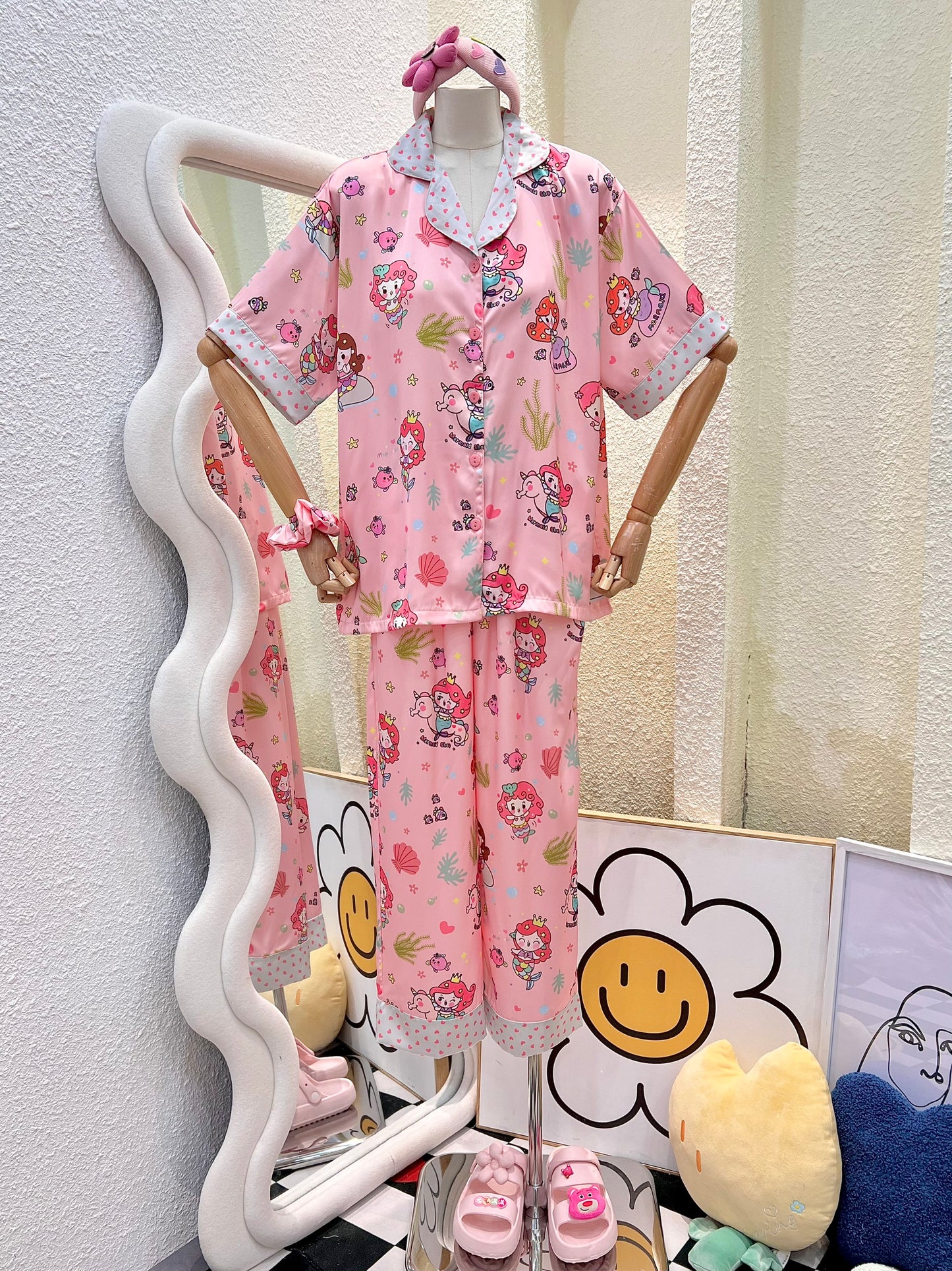 Pink Mermaid Short Sleeve