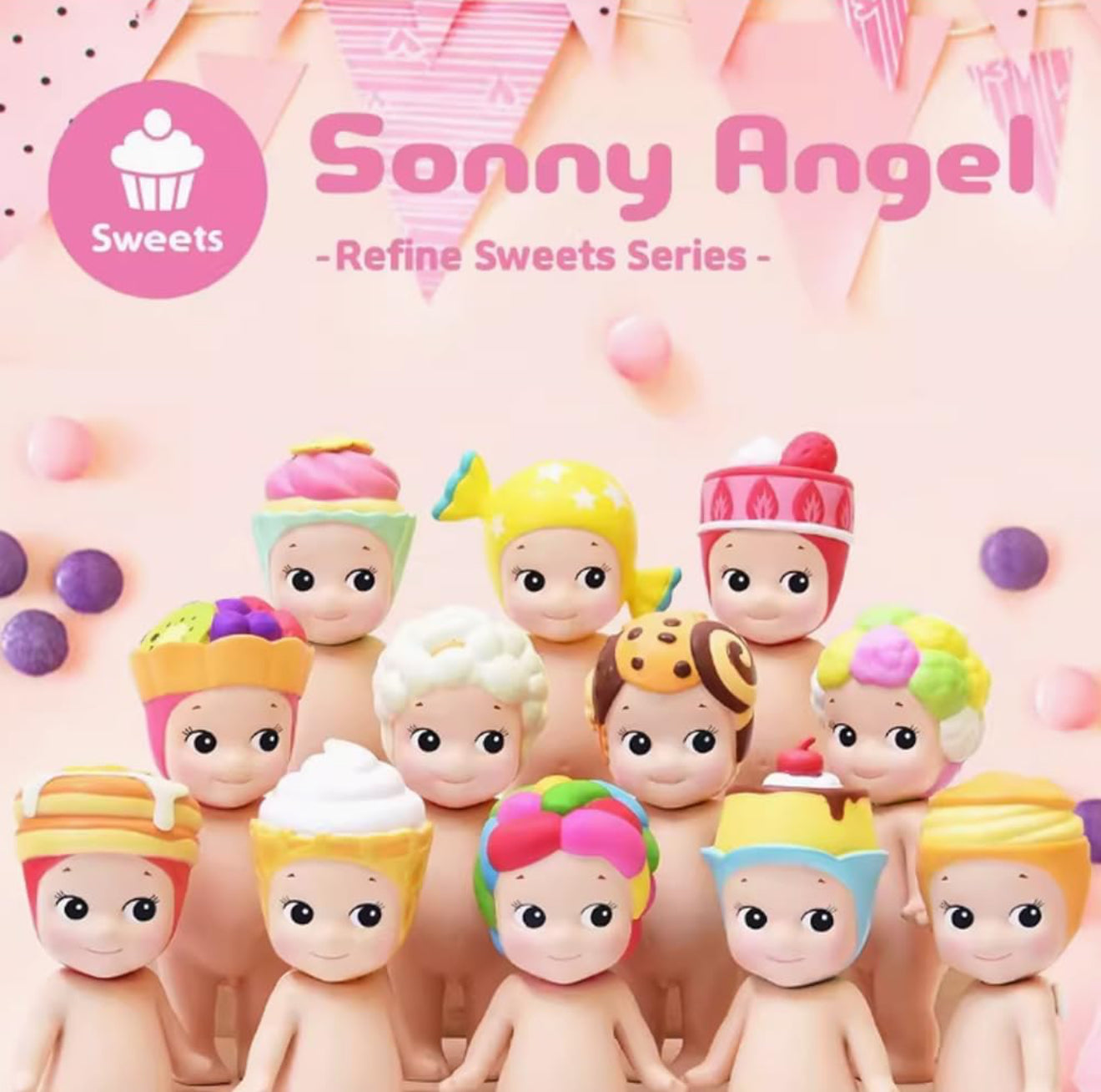 Sonny Angel - Sweets Series - Cute Angel Figures, Birthday Blind Box 1pcs Gifts(Randomly)