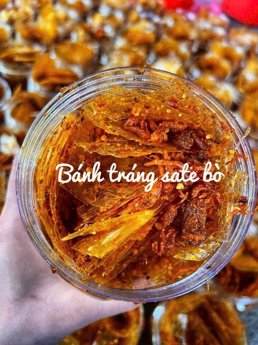 Vietnamese Rice Paper Snack in Beef Jerky Flavor - Bag of 300gram