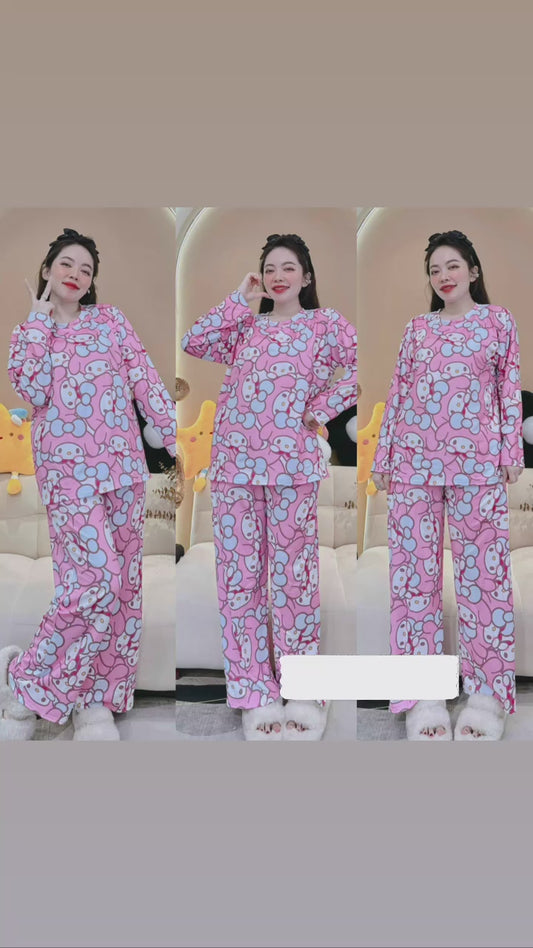 My Melody Cotton Pajama Long Sleeve