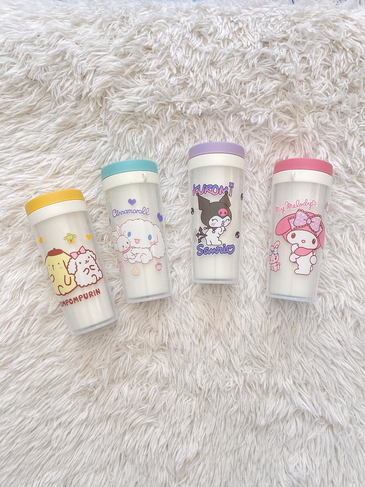 Cute Sanrio Double Wall Water Cup, My Melody, Pompompurin, Cinnamoroll, Kuromi, Back to School Gift, Gift for Kid, Gift for Her (300 ml)