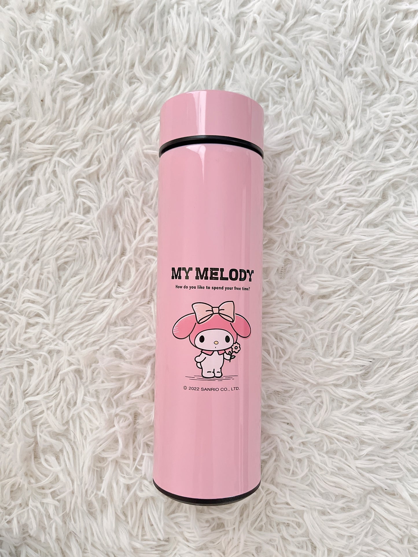 Sanrio Smart Water Bottles with Digital Temperature Display. Tea Infuser Bottle LED Thermal Cup Double Walled Water Bottle Stainless Steel Smart Mug Water Flask Leak Proof Mug - 500ml