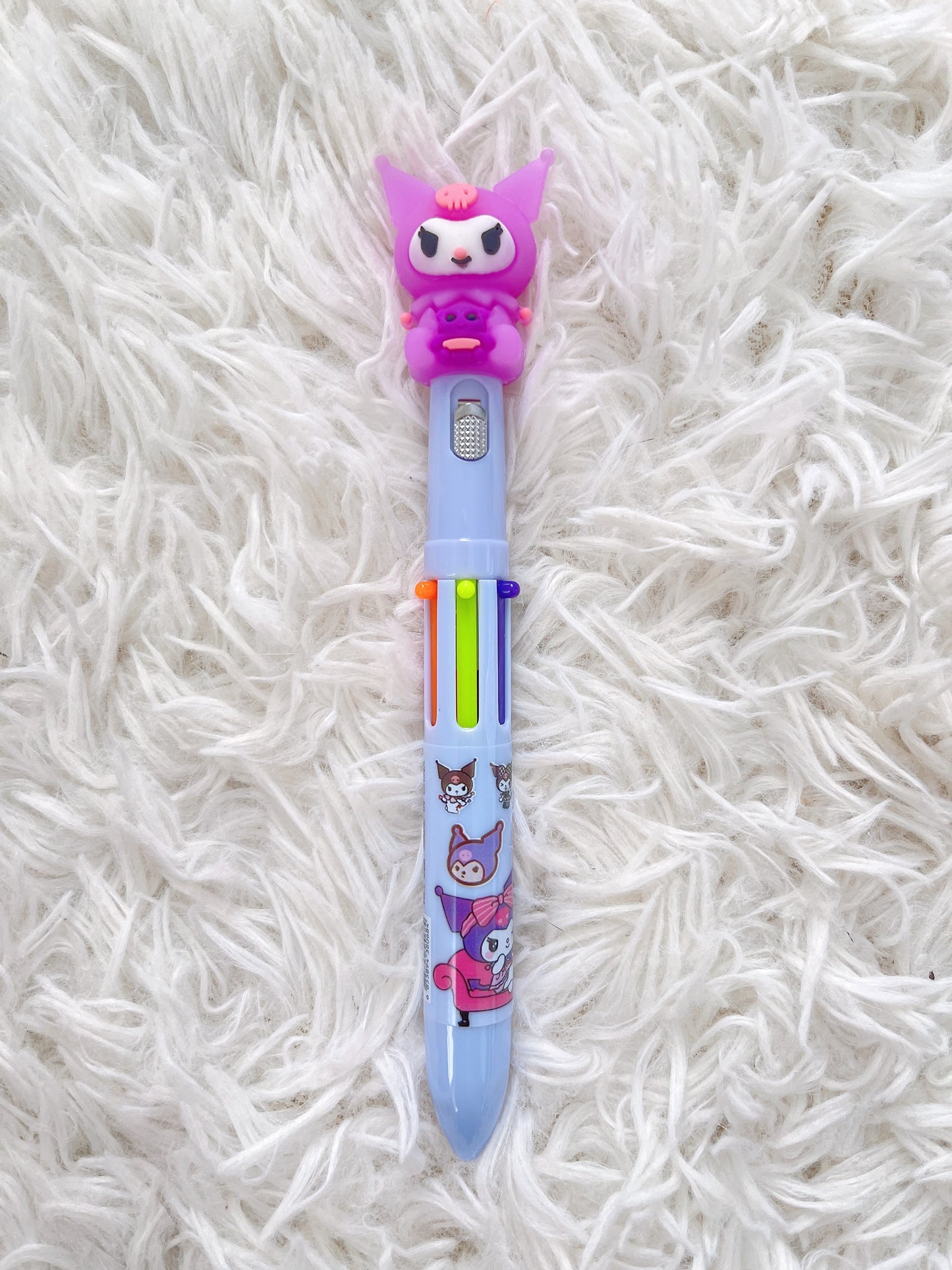 Cute/Kawaii Sanrio Characters 6 Color Light Pen, School Supply, Gift, Kuromi, Cinnamoroll, Pompompurin, My Melody, Kiki(Little Twin Star)