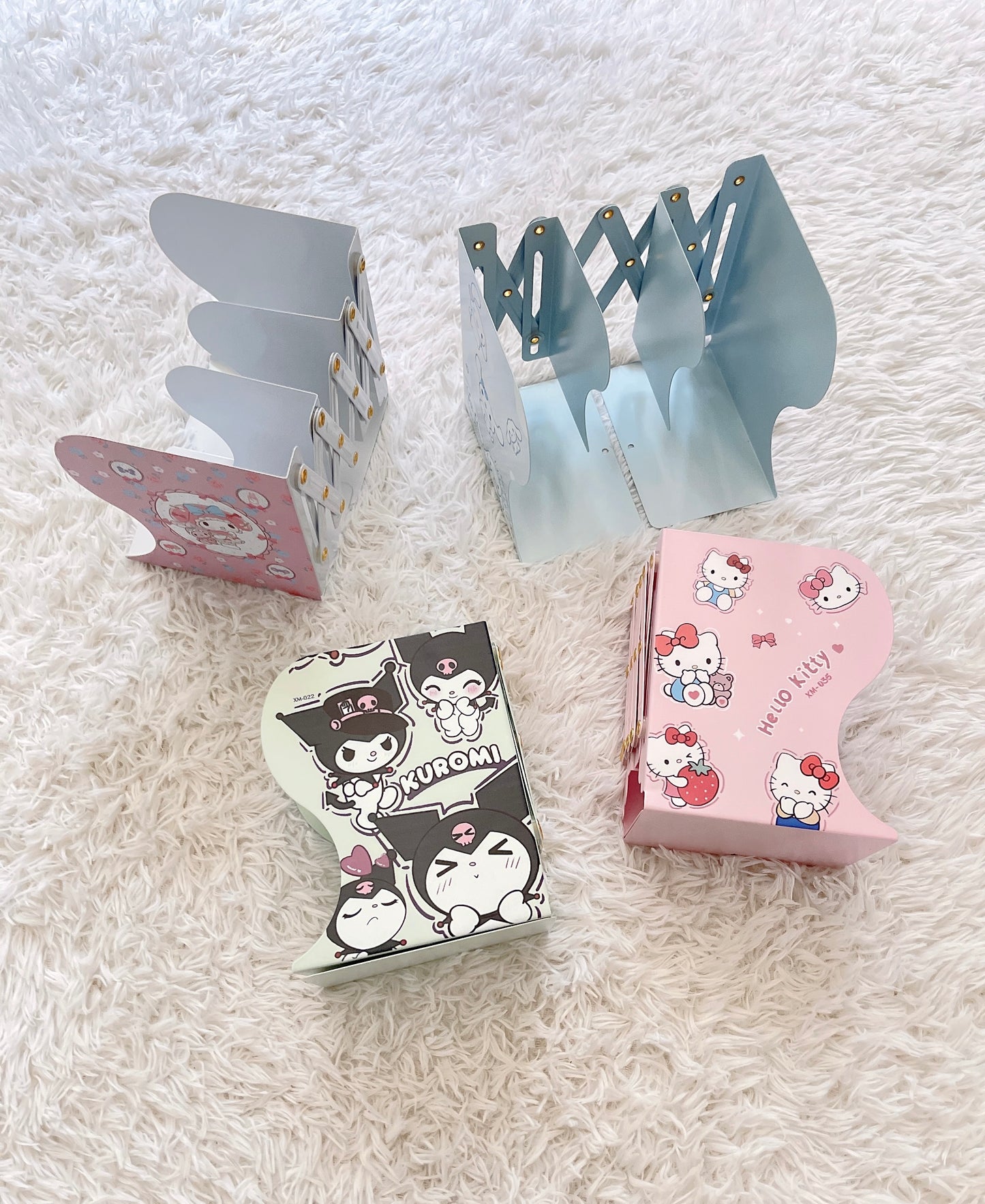 Cute Sanrio Expandable/Folding Shelf Desk Bookself Back To School Gift Idea For Kids Hello Kitty Cinnamoroll Kuromi MyMelody Office Desk Storage