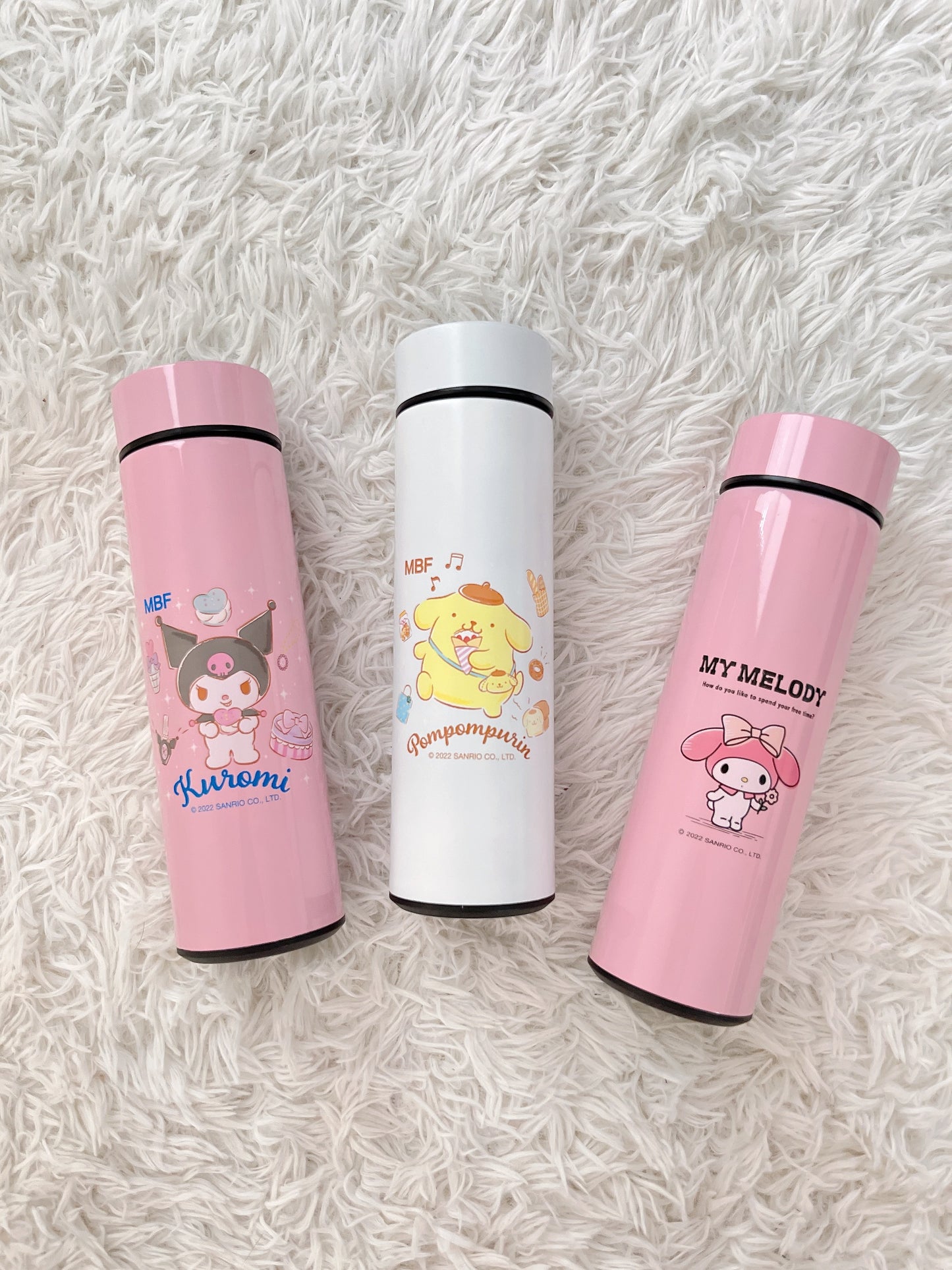 Sanrio Smart Water Bottles with Digital Temperature Display. Tea Infuser Bottle LED Thermal Cup Double Walled Water Bottle Stainless Steel Smart Mug Water Flask Leak Proof Mug - 500ml